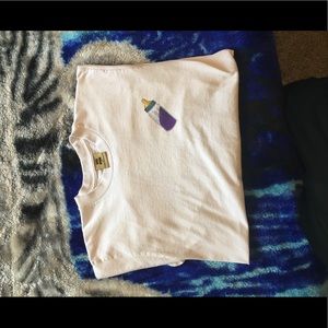 Double cup lean shirt all white